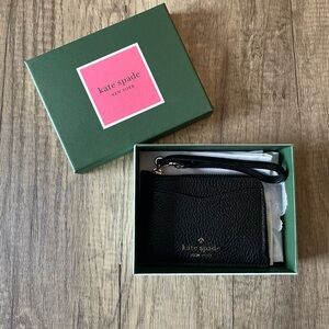NWT Kate Spade Leila pebbled leather small card holder